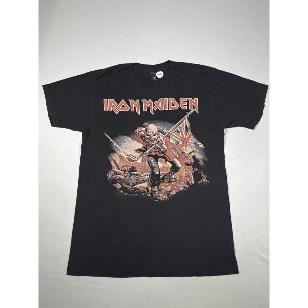 Tultex Iron Maiden Shirt Mens Medium Black Eddie Graphic‎ Tee Rock Metal